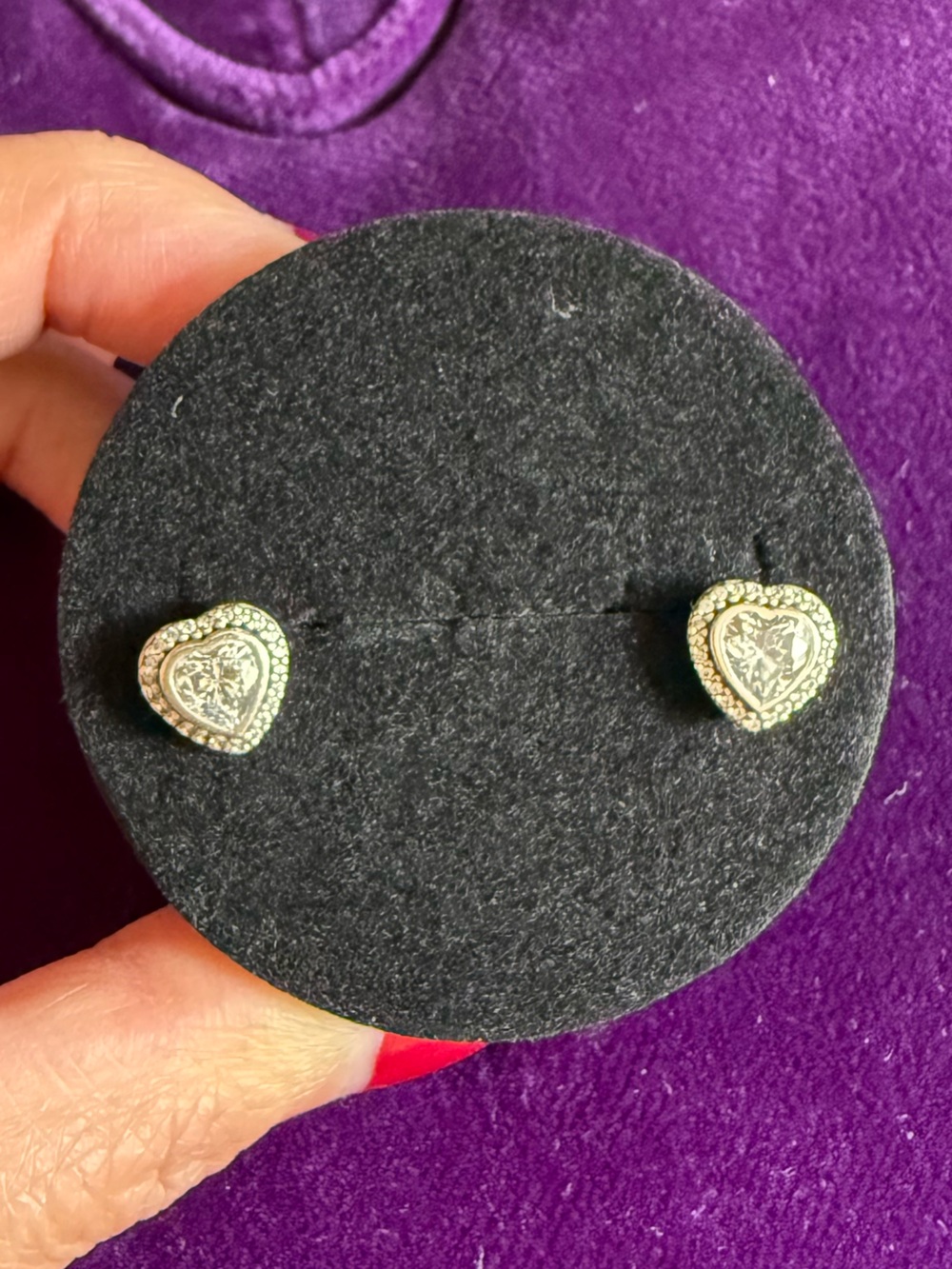 Pandora Heart Halo Stud Earrings